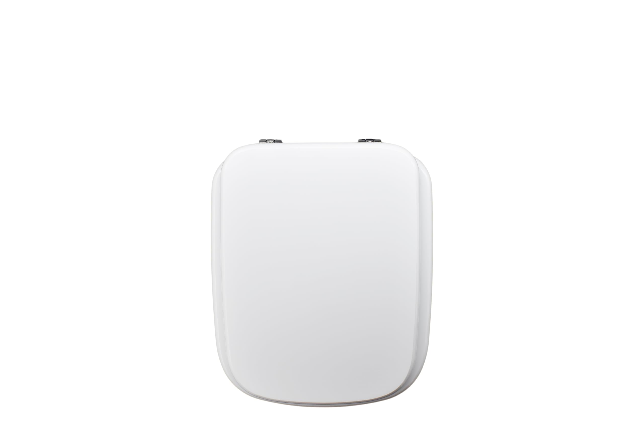 Si Dolomite EM804 Sedile Copriwater Dedicato, MDF, Bianco Lucido, 44 x 36 x 4 cm