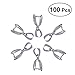 Produktbild rosenice Stecker für Anhänger und Ohrhänger für Halskette und Armbänder Kreationen von Schmuck Basteln in Silber 100pcs