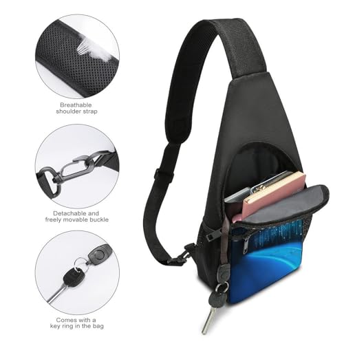 Mochila cruzada deportiva Blue Line para hombre y mujer miniatura 4