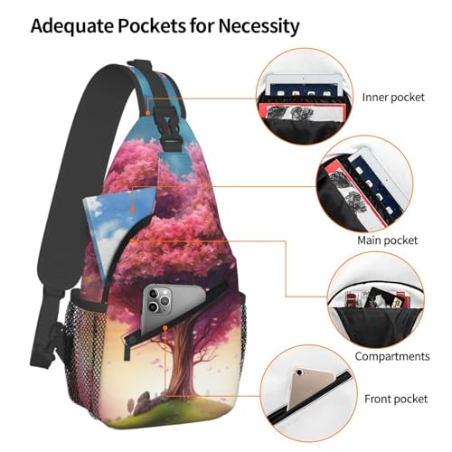 Bolso cruzado pequeño tipo sling para senderismo en negro miniatura 4
