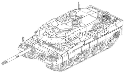 Trumpeter Maquette Char German Leopard 2A6 MBT 07191 plastique miniature blindé 1:72