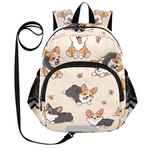 Sac à dos d'école pour filles ODAWA beige pour sorties crèche