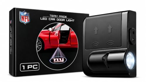 Image of LED Car Door Light - Officially Licensed NFL Wireless Projector - Show Your Team Pride - Battery Powered, Easy Install