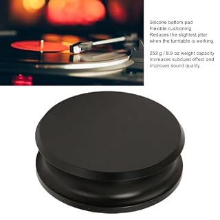 Septpenta Stabilisateur de Disque pour Platine Vinyle, Stabilisateur de Poids Record, Pinces de Poids pour Platine Vinyle, Coussin de Base en Silicone pour Platines À Courroie et Platines (Noir) - Les Beatles, Paul McCartney, John Lennon, RIngo Starr, George Harrison Septpenta Stabilisateur de Disque pour Platine Vinyle, Stabilisateur de Poids Record, Pinces de Poids pour Platine Vinyle, Coussin de Base en Silicone pour Platines À Courroie et Platines (Noir) – Image 3