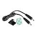 EShine Interconnect Cable - Male to Male - for LED Under Cabinet Lighting with Wire Clips for Comfortable Installation (20 inch, Black)