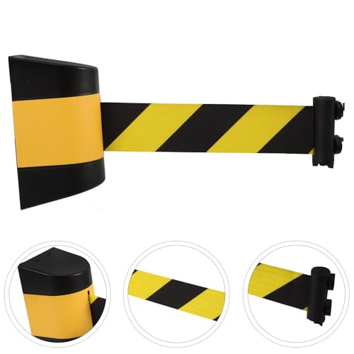 Barrière murale avec sangle rétractable pour contrôle de foule et accès interdits