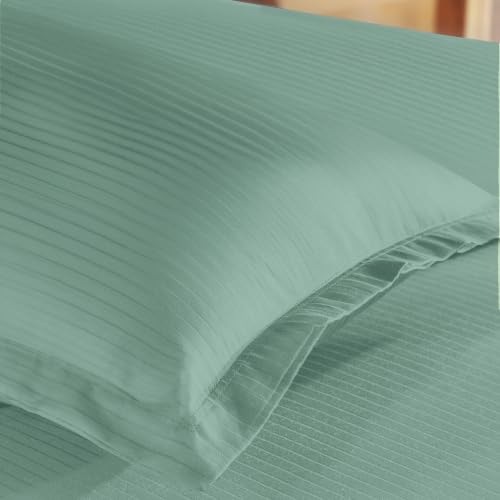 Image of myTrident Bedsheet for Single Bed Cotton| 210 TC | 60 inch x 90 inch | Cedar