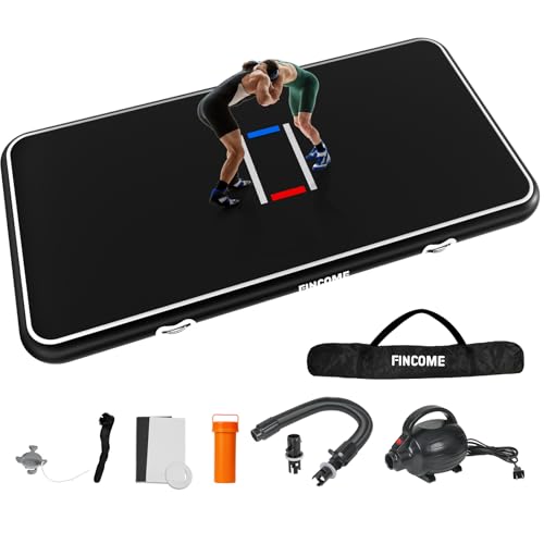 Tapis de lutte gonflable pliable et étanche de 10,2 cm d'épaisseur