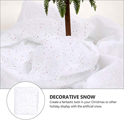 KESYOO 2 Peças de Manta de Neve de Natal de Natal Manta de Neve Artificial Branca para Decoração de