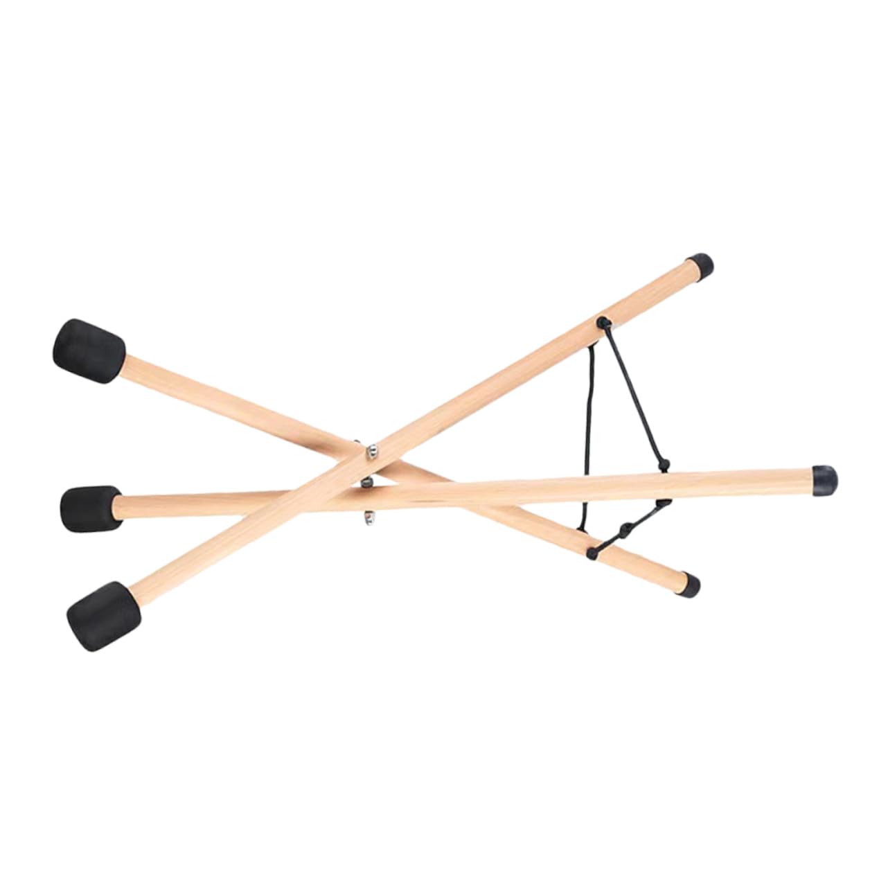 Support de Tambour à Languette en Bois Trépied Portable pour Rangement Facile et Transport Pratique, pour Performances Musicales Professionnelles