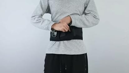 Amazon.co.jp: RELAGE リラージュ 腰ケア 腹筋ベルト EMS 振動 温熱