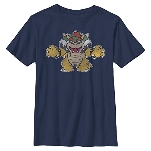 Nintendo Just Bowser Boys Husky Short Sleeve Tee Shirt
