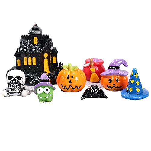 QGHSkOMk 8pcs all saints' day Fairy Outdoor Garden Figurines Outdoor Wild Garden Accessories for indoor plants Resinous Miniature for Plant Pots Bonsai Craft Decor Supplies