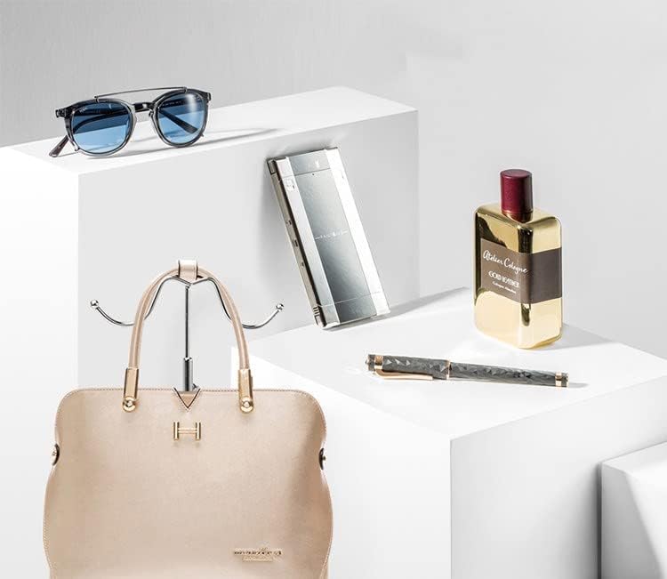 Miniatura 2 de Missartist Paquete de 2 soportes de exhibición de doble gancho para bolso de metal, soporte de estante de exhibición 7z Acc