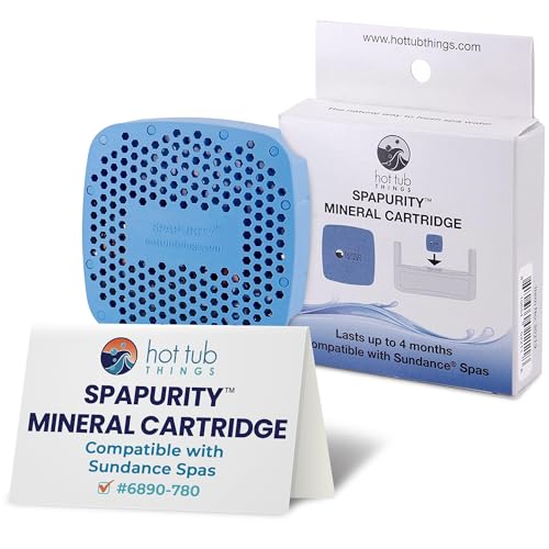 Hot Tub Things Mineral Spa Sanitizer, Freshwater Treatment for Hot Tubs, Triple-Action Purifier, Eliminates Odors & Build-Up, Compatible with Chlorine & Ozone, Keeps Water Clear, Lasts Up to 4 Months