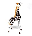 ZOOCRAFT Glass Giraffe Figurine Collectible Hand Blown Safari Miniature Animals Collectibles Home Decoration Statues