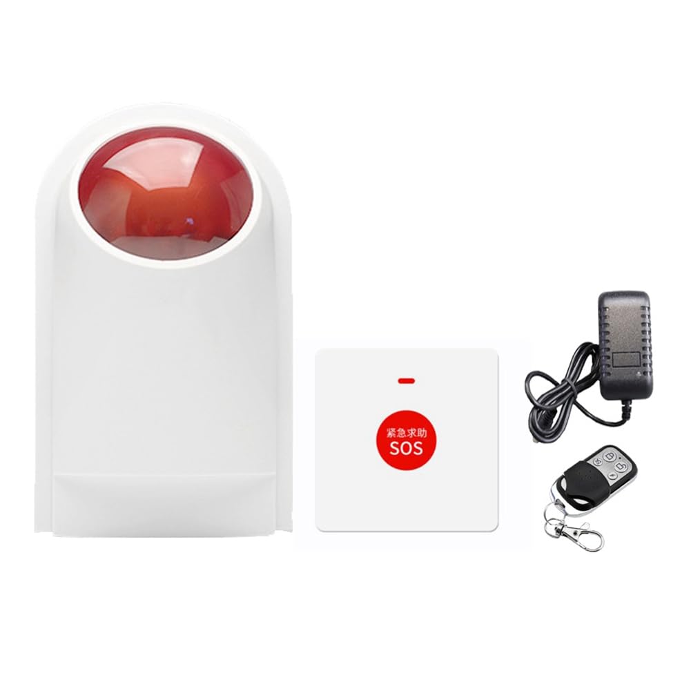 Dispositivo de llamada inalámbrico para baño con alarma SOS acústica y visual