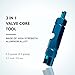 Tire Valve Stem Removal Tool Kit, Includ Presta Valve Core Removal Tool, Stainless Steel Dual Head Schrader Valve Removal Tool, 6Pcs Valve Core for Car Motorcycle Truck Bike, ect. Standard Valve Cores
