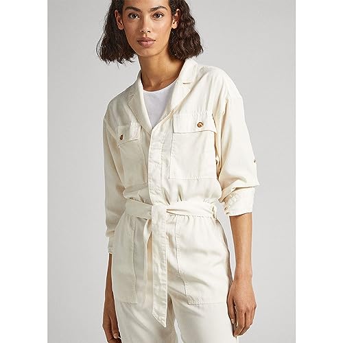 Pepe Jeans Para Mujer. PL230460 Mono Georgia Blanco (M), Casual, Manga Larga, Lyocell - 5
