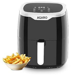 Galaxy Digital Air Fryer For Home, 4.5L, Electric Air Fryer, Convection Oven, 1400W, 7 Preset Programs & Reheat, 360 Degrees Air Circulation, Digital Touch Display, Bake, Roast, Toast, Black
