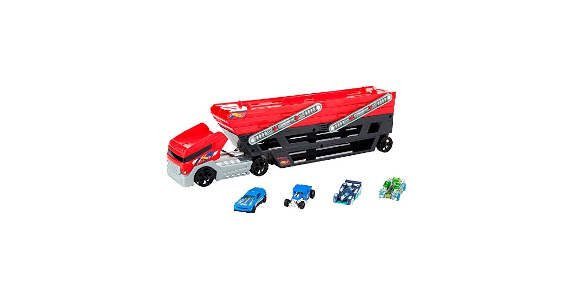 Amazon.com: Hot Wheels Mega Hauler and 4 Cars Set : Toys & Games