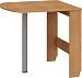 BIM Furniture HOMI Mini 6 stół kuchenny, rozkładany, 81 x 80 x 75 cm, stół składany, stół do jadalni, owalny stół (olcha)