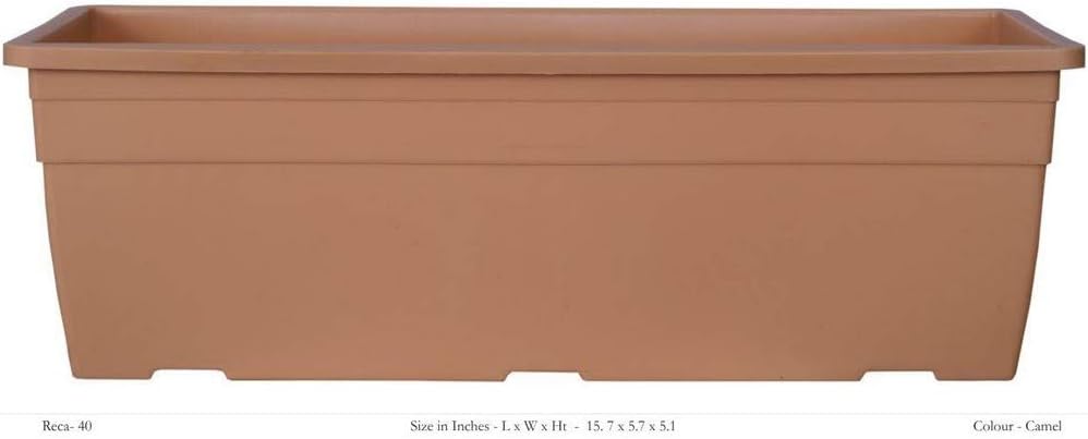 Creative Farmer Flower Pot Reca 40 Cp - Camel with Wall Mounting (Pack of 1)