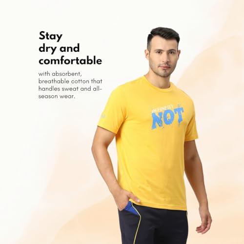 Image of playR Men's Graphic Print Regular Fit CSK Definitely Not Tee