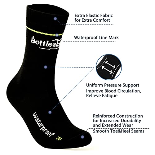 Bottlestalk Affordable Sustainability Waterproof Socks For Men, Skiing Socks For Cold Weather Hiking Running Kayaking #TOP5