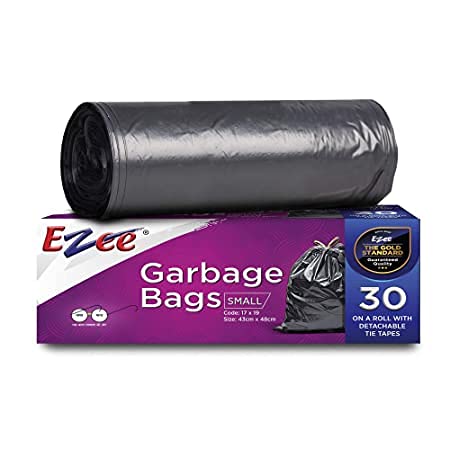 Ezee Garbage Bags, 17 x 19 inches, 30 per Pack (Small) - Black-image-11