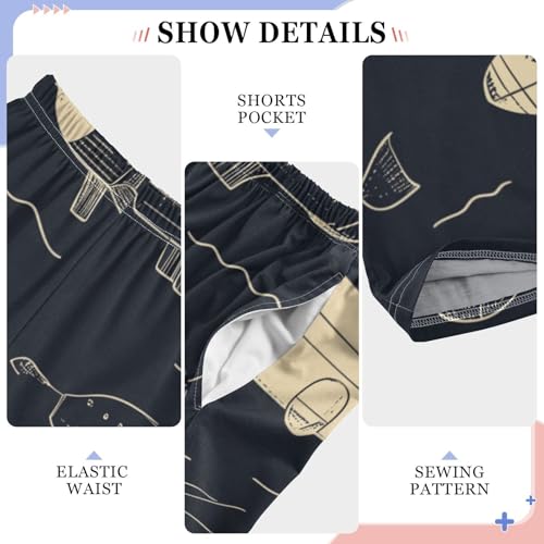 ZZXXB Submarines Boys Long Pants Soft Trousers Elastic Waist Kids Lounge Bottoms with Pockets S-XL4