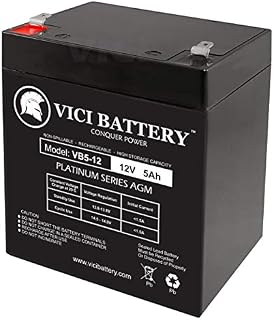 VICI Battery VB5-12 - 12V 5AH Chamberlain 41A6357-1 Garage Door Opener Battery Br