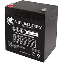 Vici Battery 12V 5AH SLA Battery Replaces pc1250 ub1250 ca1240 bp5-12 es4-12 Brand Product