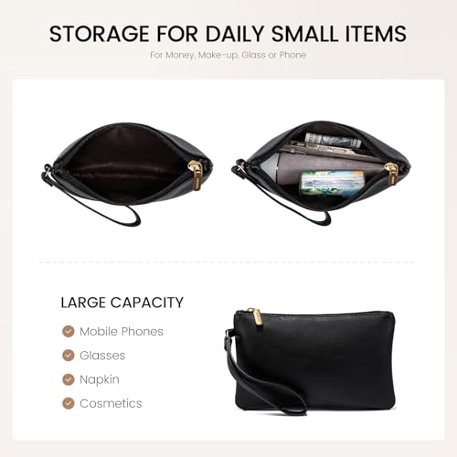 LOVEVOOK Laptop Tote Bag for Women, 15.6 Inch Work Bags, Vintage Leather Tote Bag, Waterproof Computer Bags with Clutch Purse, Large Capacity Messenger Bag for Teacher College Business Office4