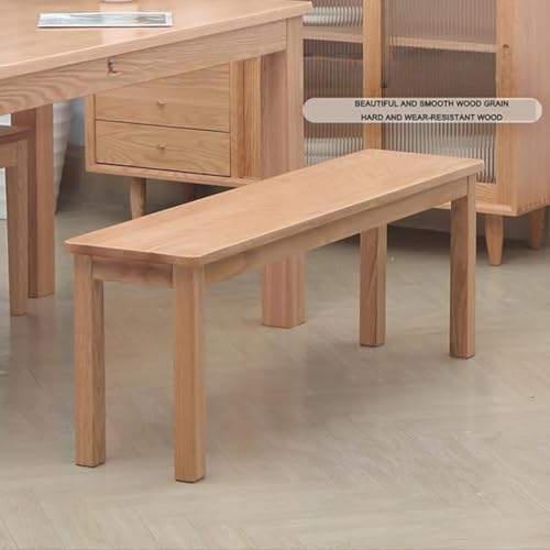 Image of Wooden Bench Seating for Hallway, Living Room, Porch, or Garden | Modern Minimalist Design | Walnut | 80 x 30 x 43 CM