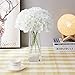AVIVIHO 10pcs Fake Flowers for Vase,White Flowers Hydrangea Artificial Flowers Bulk Realistic Ivory Silk Flowers with Stems for Spring Home Table,Wedding Decor,Baby Shower,Centerpieces Decor