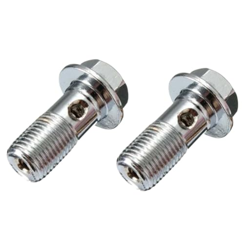 Perno banjo M10x1mm de acero inoxidable duradero para pinza de freno de moto 2