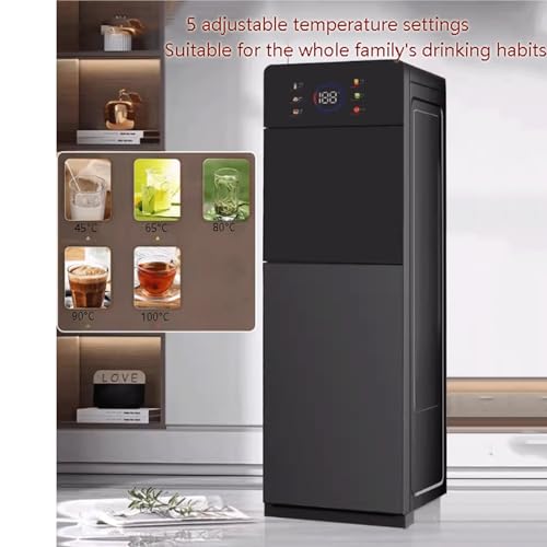 Distributeur d'eau design noir moderne à température réglable tactile
