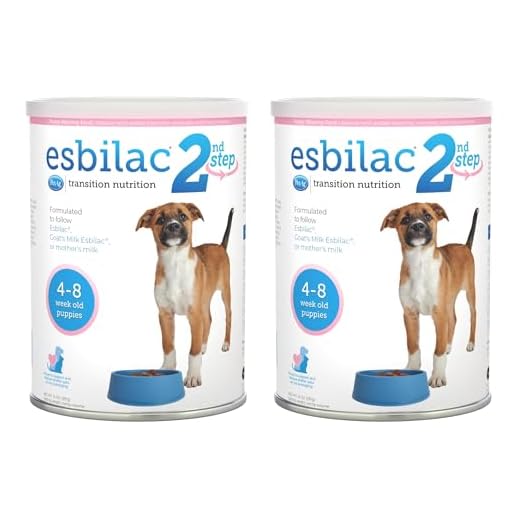 PetAg Esbilac 2nd Step Puppy Weaning Food - 14 oz, Pack of 2 - Powdered Puppy Weaning Formula with DHA, Natural Milk Protein, Vitamins & Minerals for Puppies 4-8 Weeks Old - Easy to Digest