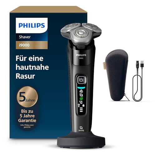 Philips Rasierer i9000, Elektrischer Nass-und Trockenrasierer für Männer mit integriertem Trimmer,...
