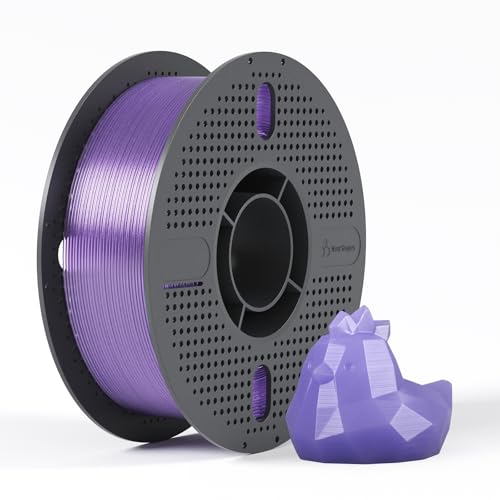 NextShapes PETG Filament 1.75mm Transparent Purple 1kg, Crystal Clear