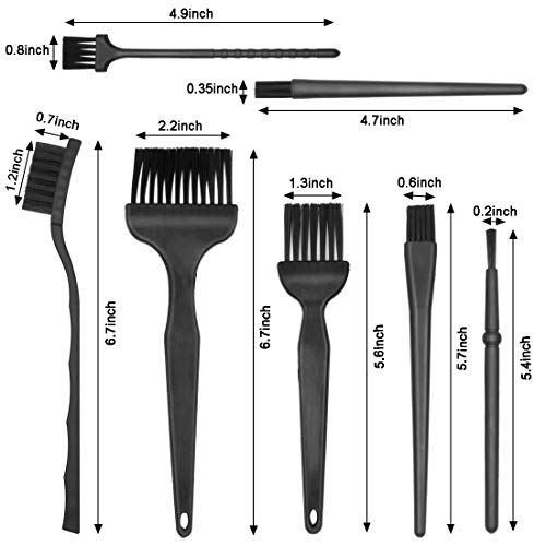 11 In 1 Anti Static Brushes Set With Microfiber Cleaning Cloth, Small Portable Plastic Handle Nylon Cleaning Brush Kit For Computer Pc Keyboard Laptop Screen Electronics Camera Lens Phone Car #TOP1