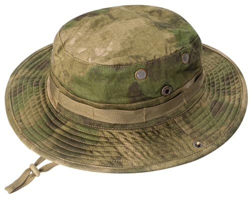 Image of Sun Hats for Men Women Boonie Hat UPF 50+ Bucket Hat Wide Brim UV Protection Fishing Hiking Safari Outdoor Hats