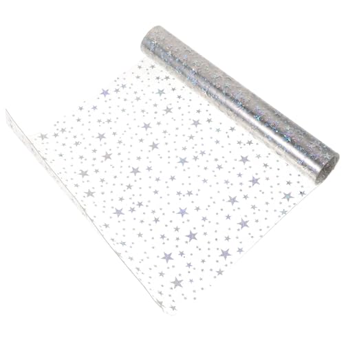 iplusmile Film Pvc Transparent à Étoiles Décoratives pour Bricolage, Matériau Facile à Utiliser Transporter, pour Décoration et Papeterie Artisanale