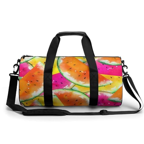 Sac de voyage pastèque aquarelle pour vos weekends et camping