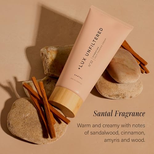  lux unfiltered n32 gradual self tanner hydrating self tanning lotion with shea butter amp squalane - non-sticky no transfer natural-looking tan - vegan amp cruelty-free sunless tanner - santal
