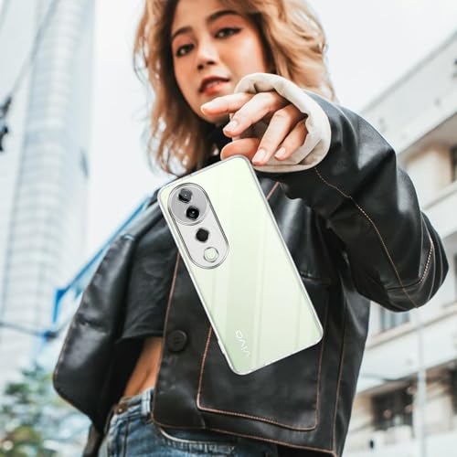 Image of Jkobi Back Cover for Vivo T3 Ultra (Silicone Clear Shockproof Case with Camera Protection | Soft and Flexible | Transparent)
