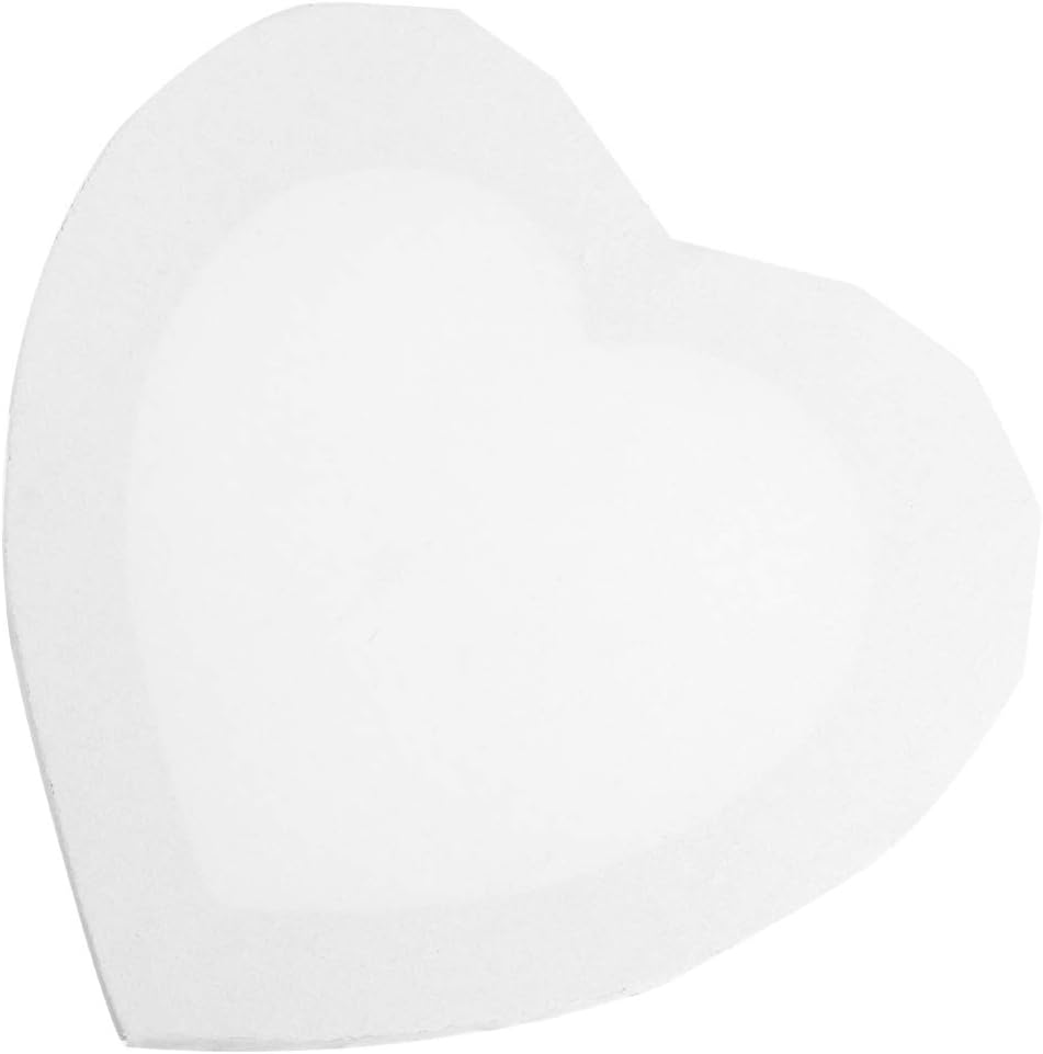 Painting Canvas Canvas Frame Blank White Boards Heart Painting Drawing Board Cotton Art Panels for Oil Watercolor Paint 2pcs (Width 40cm) Frame