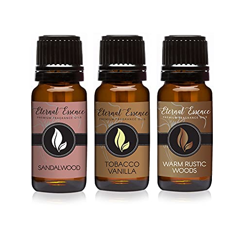 Image of Trio (3) - Tobacco Vanilla, Warm Rustic Woods & Sandalwood - Premium Fragrance Oil Trio - 10ML