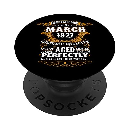 Cumpleaños 365 Legends Were Born Marzo 1927 95 Regalo de cumpleaños PopSockets PopGrip Intercambiable
